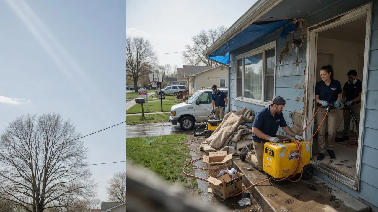 Basement Flood Cleanup in White Heath, IL near me